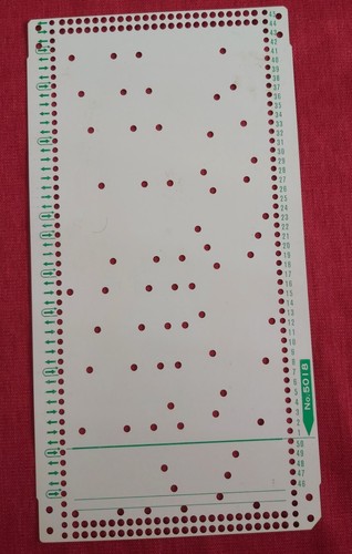 Eine lace lochkarte aus den - eine,