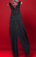 LATZHOSE S SCHWARZ+WEIßE DEZENTE STREIFEN STOFF ORIGINAL VINTAGE!!