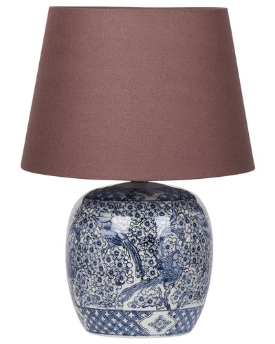 Tischlampe porzellan blau - porzellan,