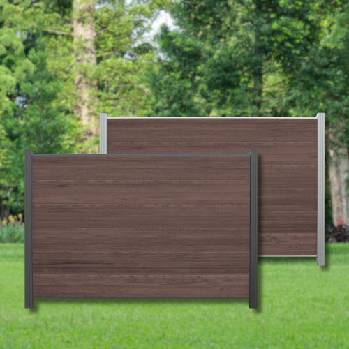 Wpc zaun komplettset - zaun,