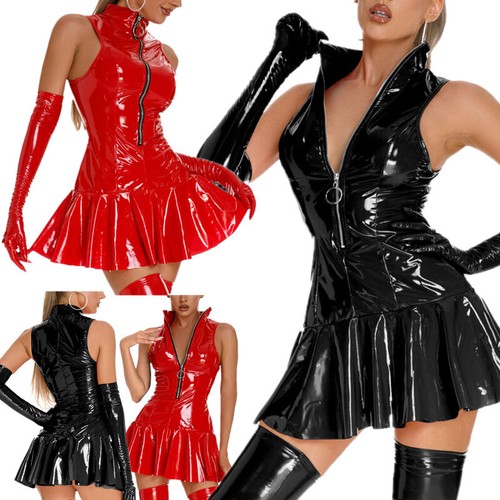 Damen wetlook kleider - de,