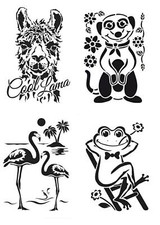 1 Laser Schablone Trend Tiere