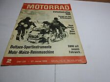 Das Motorrad Zeitschrift     2/1968    Elefantentreffen 1968 Mohr Maico