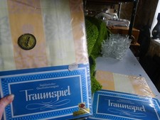 4 teilige Mako Brokat Damast Bettwösche 140 x 200 Traumspiel Neu OVP