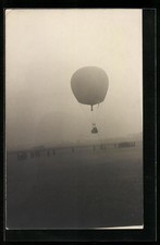 Foto-AK Fesselballon beim