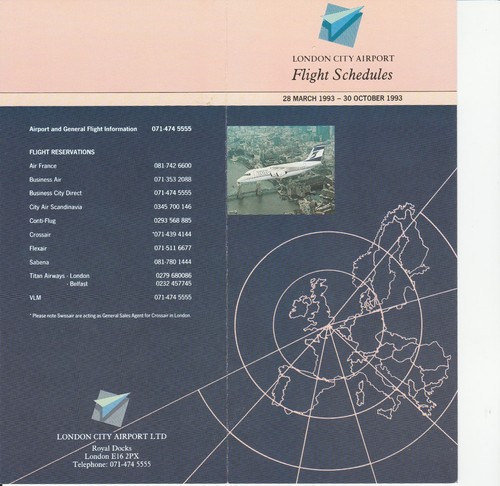 Flugplan london city airport - city,