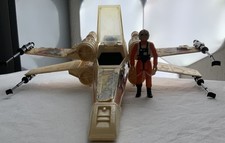 Star Wars Kenner Vintage X-Wing Fighter 1978 + Luke Skywalker Pilot Figur