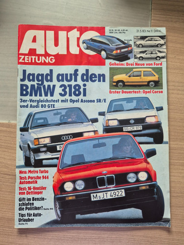 Auto zeitung 1983 - auto, e30