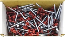 127 x Twistec Colorhead Bohrschraube Schraube SW8 Oxidrot RAL 3009 - 4,8 x 60 mm