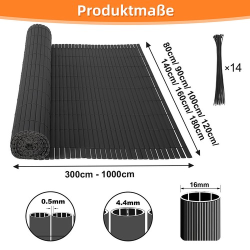 Pvc sichtschutzmatte balkon - pvc,