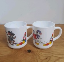 2 Arcopal France Tassen Becher| Walt Disney | Bernhard und Bianca