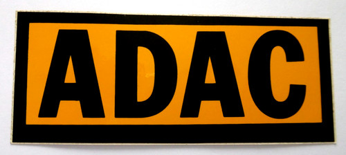 Werbe aufkleber adac logo - adac,