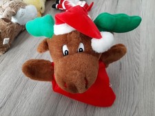Handpuppe, Stofftier, Weihnachten Rentier/Elch 