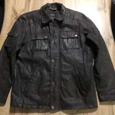 Herren Lederjacke von Northland Gr. 50 in braun 100% Schweinsleder Jacke Leder