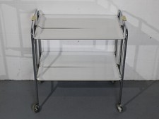 Dinett Bremshey Servierwagen Weiß 70er Jahre Teewager Servierwagen Beistelltisch
