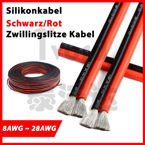 Silikonkabel zwillingslitze - silikonkabel,