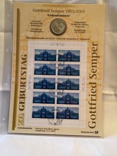 Numisblatt 6/2003; Gottfried Semper; mit Gedenkmünze