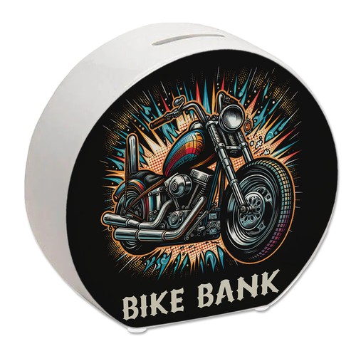 Chopper motorrad spardose - spardose, mit