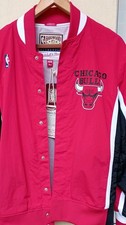Mitchell und Ness NBA Chicago Bulls Warm Up Jacke Gr. M 1992-93 Rot Neu Etikett