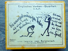 Englisches Verben Quartett / 27 Quartette - 108 Karten - Spielanleitung