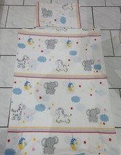 Bunte "Tiere" Warme Fleecebettwäsche fürs Babybett - neuwertig