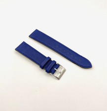 Uhrenarmband Leder KAUFMANN „Sauvage“ aus Kalbleder 20 mm Blau, Made in Germany