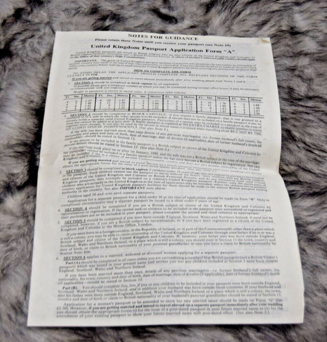 Vintage british passport - british,