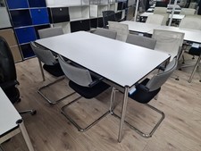 USM Haller - Besprechungstisch / Konferenztisch - 175x100 cm - Perlgrau - A320