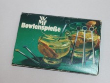 6 vintage WMF Bowlenspieße / Spiesse, Bowlespiesse, unbenutzt, OVP, ca 70er J.