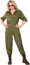 Widmann Milano Kostüm Kampfjetpilotin M – Pilotenanzug Overall Fasching