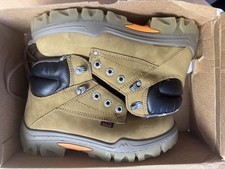 NEU - MTS Sicherheitsschuhe Arbeitsstiefel in gelb-braun, Größe 39 mit Air Shock