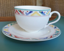 V&B  INDIAN LOOK  Frühstückstasse, Milchkaffee- Jumbo- + UT sehr gut  VILLEROY