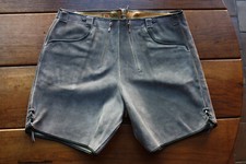 Schöne vintage Lederhose von HAELSON / Bruchsal H 51  (= 56) - Rindleder, neu !