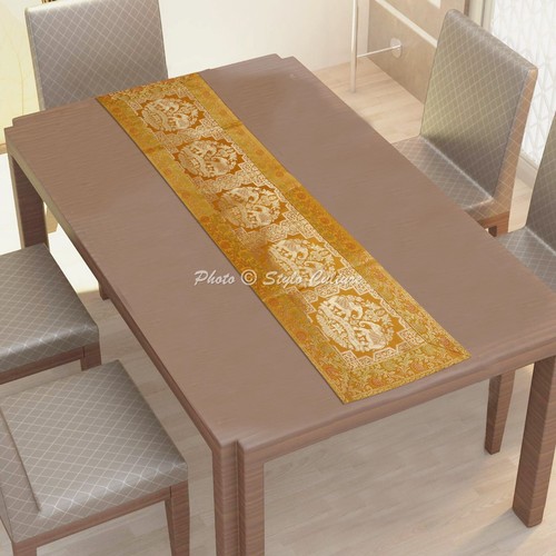 Ethno jacquard tischläufer - jacquard,