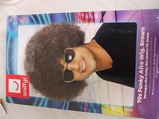 Smiffys - 70s Funky Afro Wig - Perücke - braun -- 8656/K8
