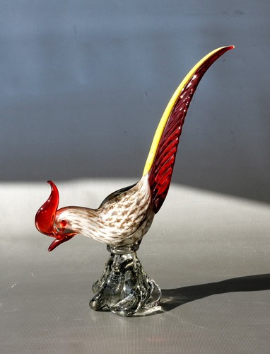 Murano italien glasfigur fasan - murano,