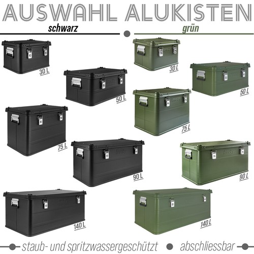 Auswahl aluminium box - auswahl, mit