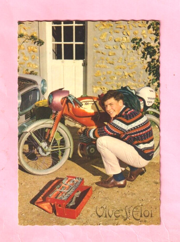 Junger herren und - junger, moped