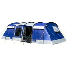 Skandika Montana 10 Sleeper Camping Familienzelt 8 9 10 Personen blau B-Ware