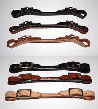 EE Tack Kinnriemen aus Leder schmal genäht für Westernreiter Western Gebiss