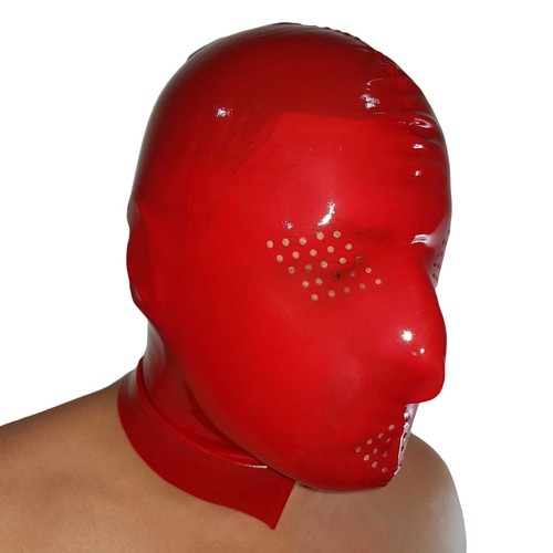 Perforierte latex maske aus - perforierte,