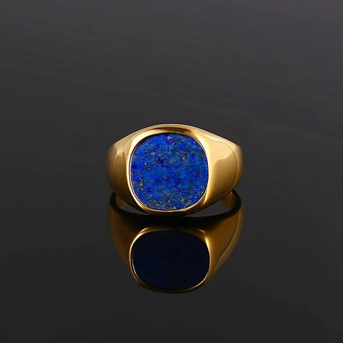 Herren signetring 18k gelbgold - 18k,