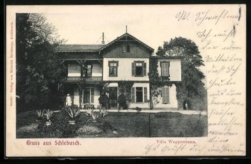 Ansichtskarte schlebusch - ansichtskarte,