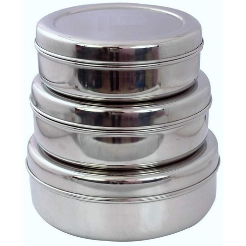 Stück edelstahl puri dabba - 3,