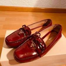 PRADA - Loafer -Bordeaux, Leder, Gr. 36 (B 36) - getragen, gepflegt