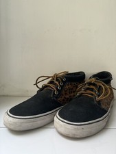 EU Größe 45,5 US 11.5  - VANS Chukka Leopard Black Brown