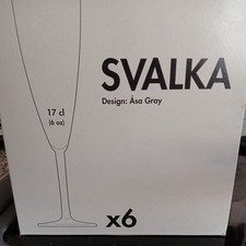 6 x Svalka Sektflöten Design