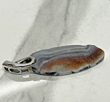 Whitney Kelly WK Sterlingsilber Druzy Anhänger 7,99 g über 2" lang Boho OHNE KETTE