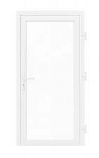 Nebeneingangstür Nebentür Ladentür Seitentür Glastür 2-fach Klarglas weiß NEU