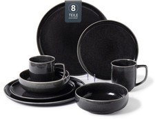 MY HOME Service Geschirr Set FYNS 8-tlg. Tafel Service für 2 Personen Porzellan